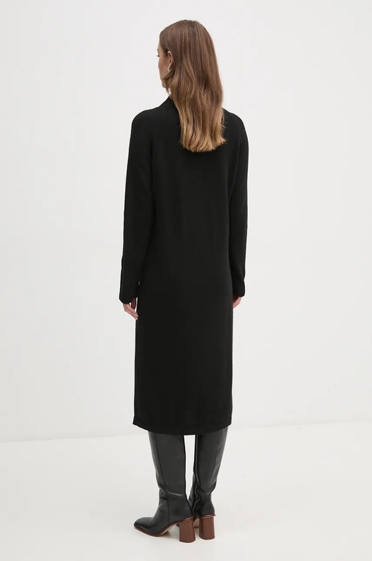 Îmbrăcăminte United Colors of Benetton rochie din amestec de lana 1235DV01T negru