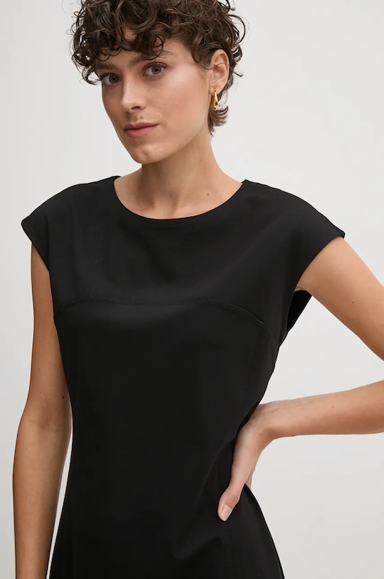United Colors of Benetton rochie 47CKDV0A2 negru