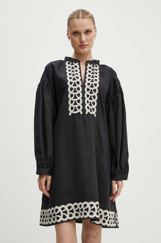 By Malene Birger rochie din in LIMONNA mini negru Q70967008