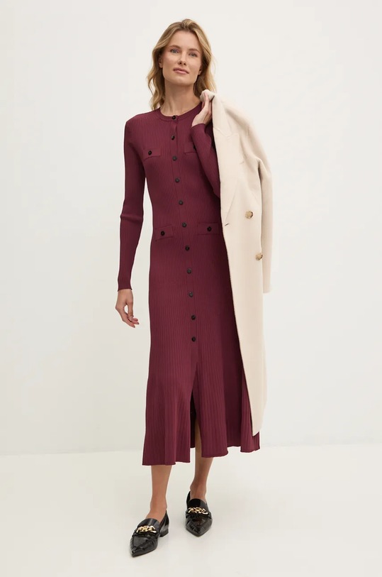 Φόρεμα Dkny D2G4A108 μπορντό AW24