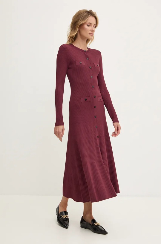Φόρεμα Dkny μπορντό D2G4A108