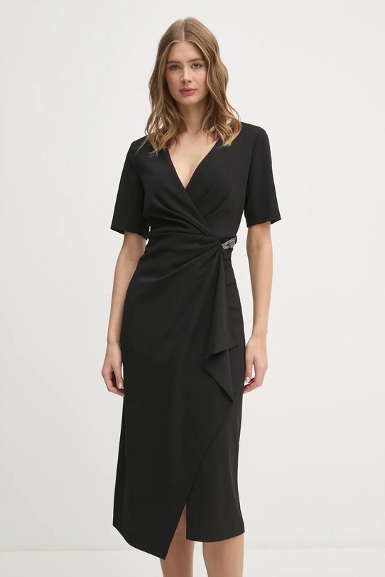 Dkny sukienka DD4H1B66 czarny AW24