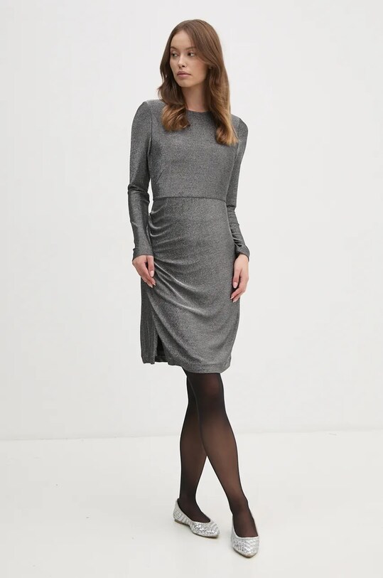 Dkny rochie DD4GAA85 argintiu AW24