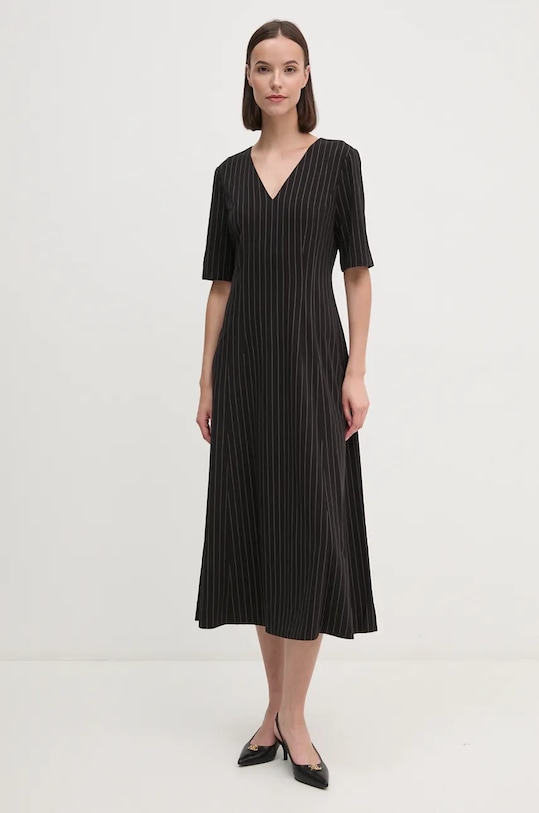 Dkny rochie midi negru D2G4A182