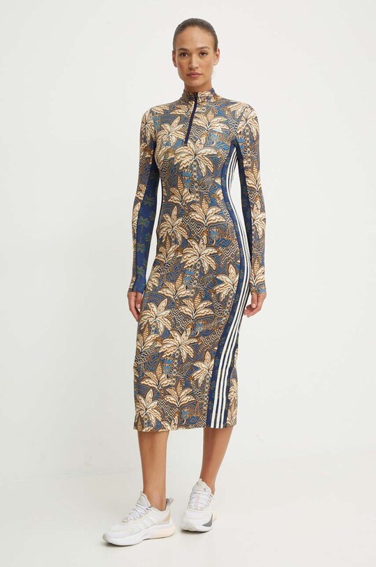 adidas rochie x Farm Rio midi bej IV9734