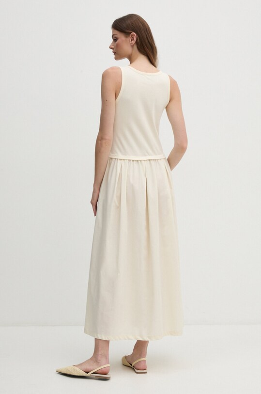United Colors of Benetton rochie 4VLDDV0AS bej AW24