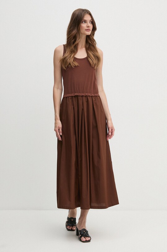Платье United Colors of Benetton casual коричневый 4VLDDV0AS
