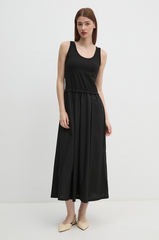 United Colors of Benetton rochie maxi negru 4VLDDV0AS