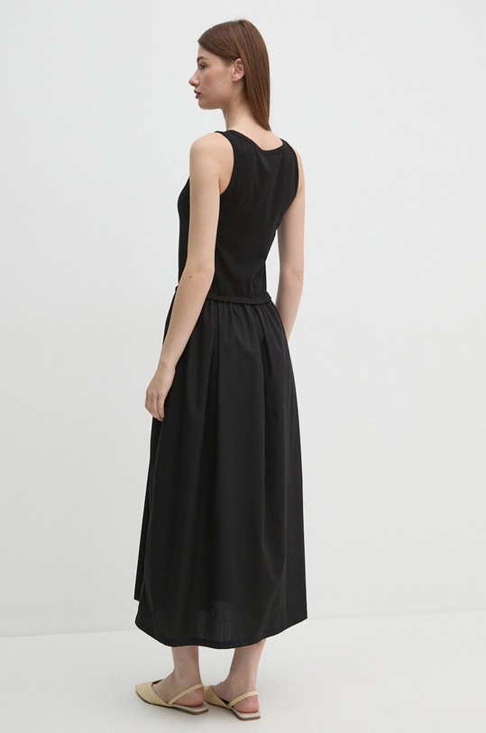 United Colors of Benetton rochie 4VLDDV0AS negru AW24