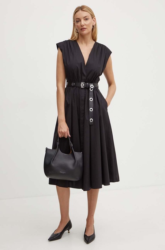 MICHAEL Michael Kors sukienka z elastanem czarny MT482F5F4C