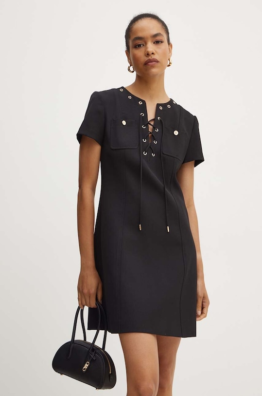 Šaty MICHAEL Michael Kors mini černá MT482GQ3GZ