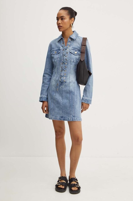 MICHAEL Michael Kors rochie din denim MT482GVEB1 albastru AW24