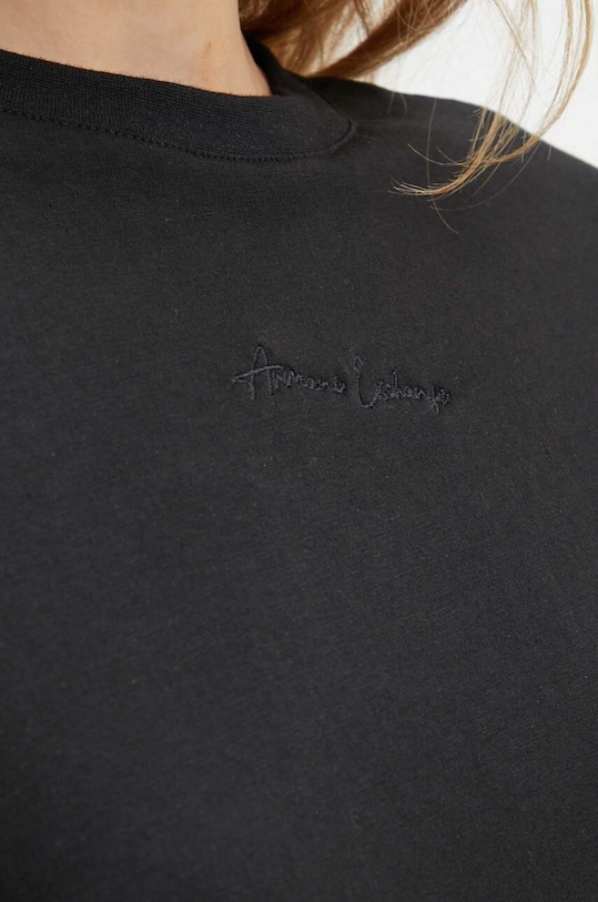 Armani Exchange sukienka bawełniana 6DYA74.YJDGZ czarny