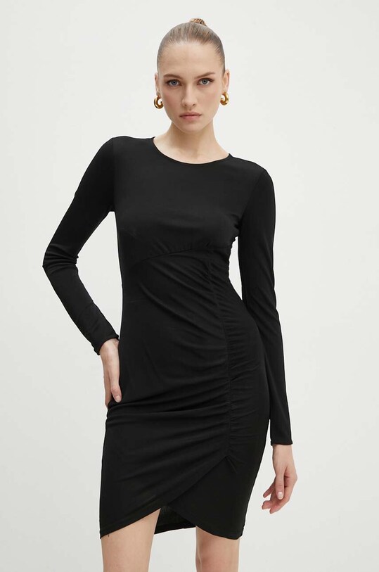 Armani Exchange rochie mini negru 6DYADA.YJEAZ