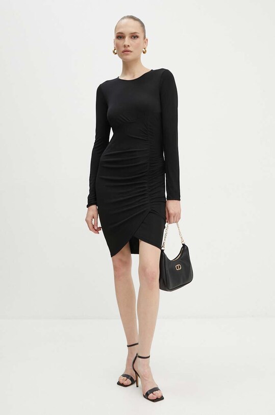 Armani Exchange rochie 6DYADA.YJEAZ negru AW24