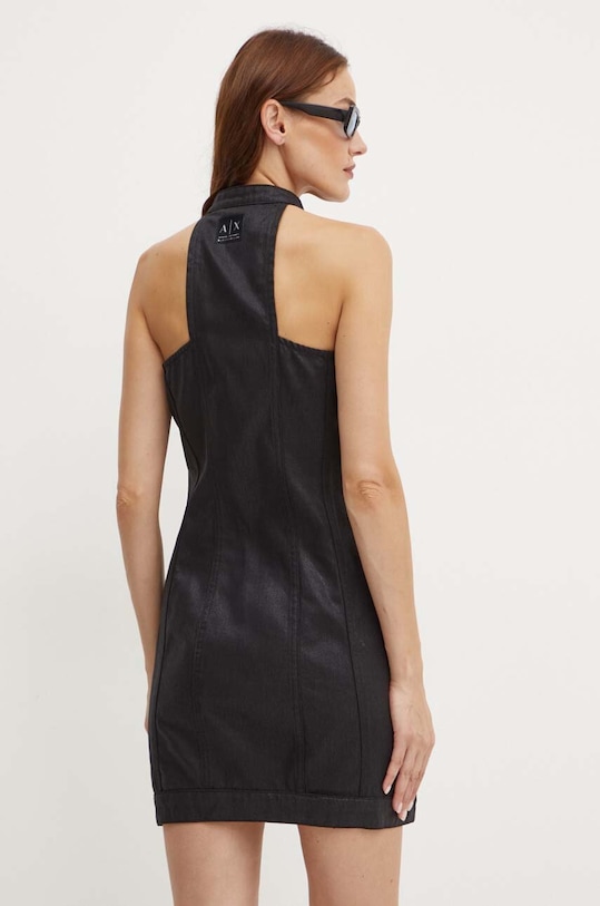 Odzież Armani Exchange sukienka bawełniana XW000019.AF10212 czarny