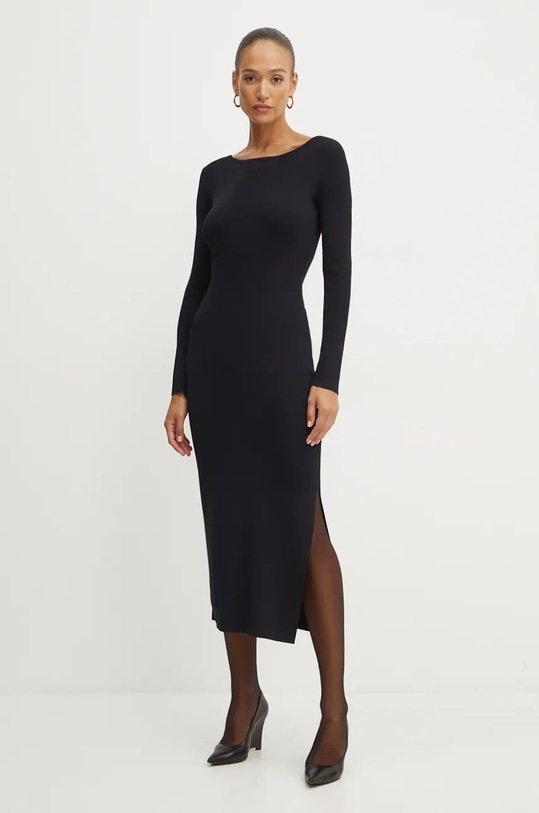 Haljina Armani Exchange Planet friendly crna XW000049.AF10352