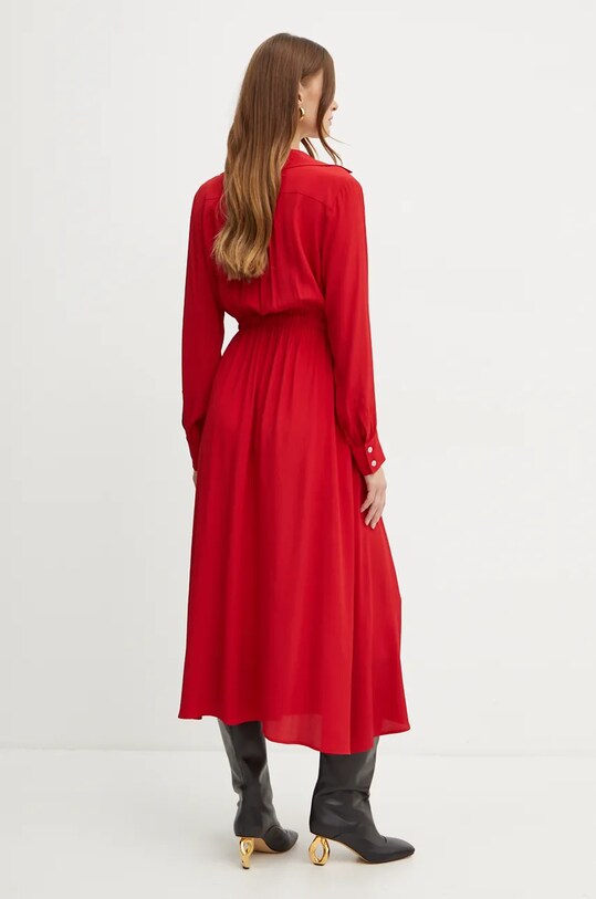 Îmbrăcăminte Marella rochie din amestec de matase 2423226041200 rosu