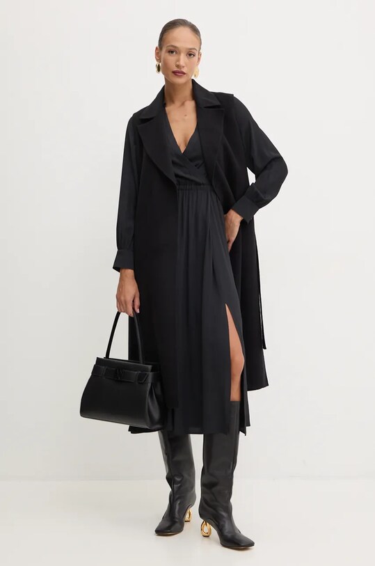 Сукня з домішкою шовку Marella 2423226041200 чорний AW24