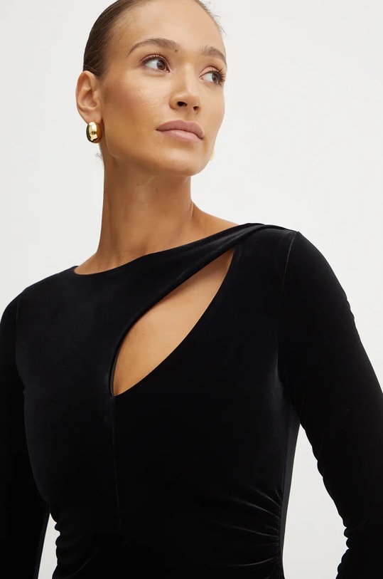 Armani Exchange sukienka welurowa 6DYA76.YJ9WZ