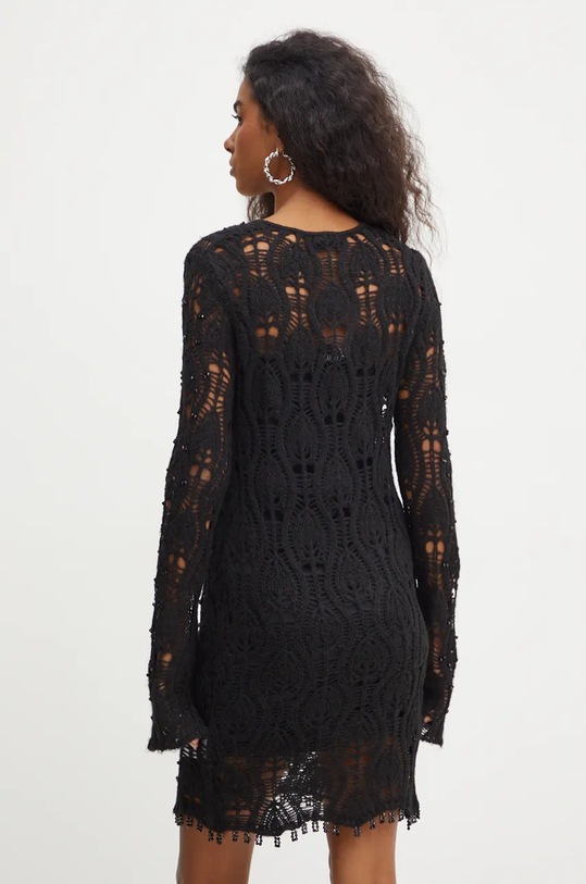 Oblečení Šaty z vlněné směsi Versace Jeans Couture 77HAOM25.CMN61 černá
