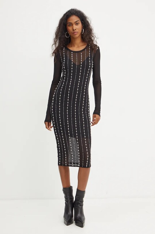 Versace Jeans Couture rochie mini negru 77HAO920.CJM01