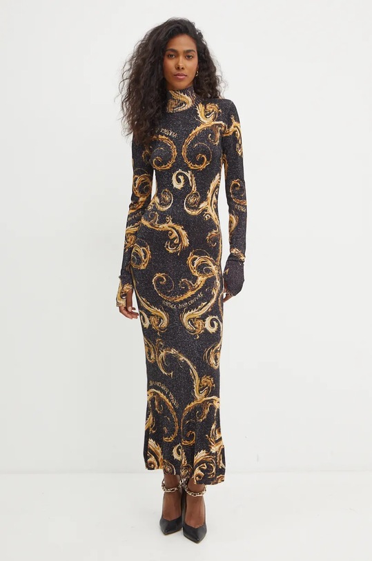 Versace Jeans Couture sukienka 77HAOM31.CMN80 czarny AW24