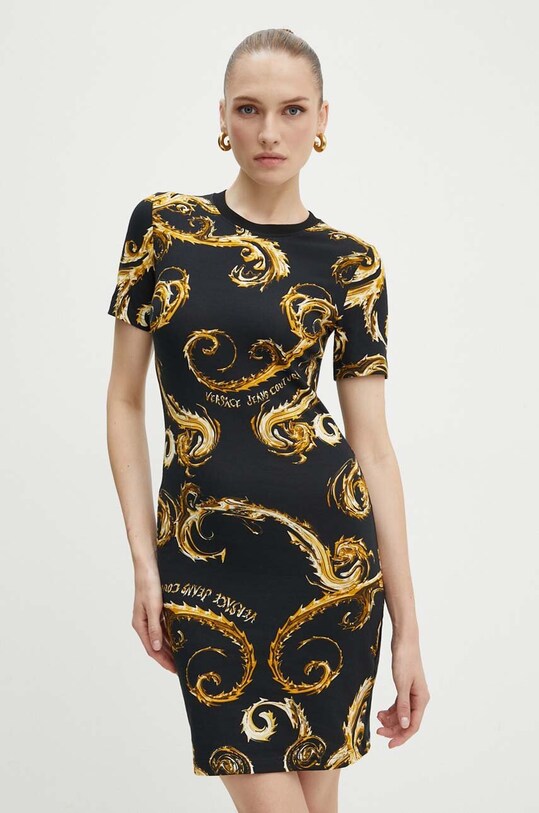 Versace Jeans Couture ruha rövid fekete 77HAO939.JS409