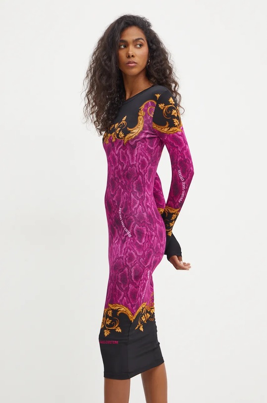 Šaty Versace Jeans Couture 77HAO9P8.JS420 ružová AW24