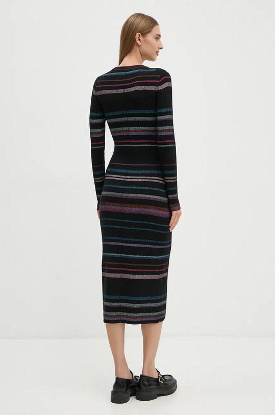 Ρούχα Φόρεμα από μείγμα μαλλιού PS Paul Smith W2R.434N.N31243 μαύρο