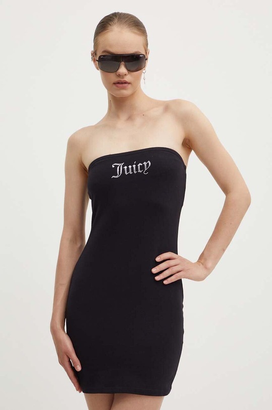 Juicy Couture rochie BABETTE JERSEY DRESS mini negru JCWED24303.101