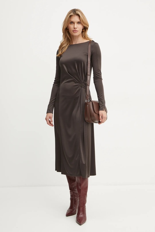 Haljina Max Mara Leisure dugi smeđa 2426626118600