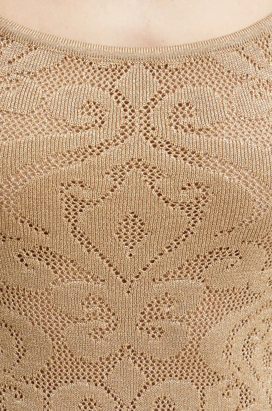 Luisa Spagnoli sukienka wełniana COMPLICITA 58410 złoty