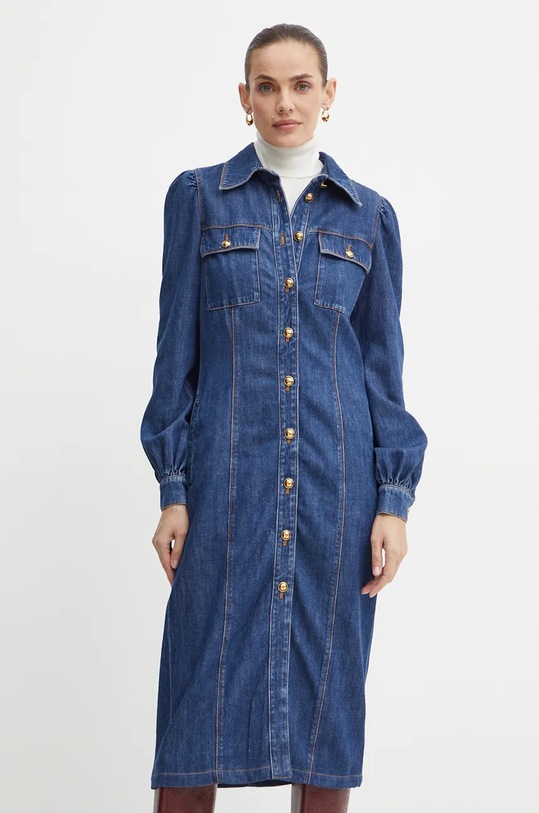 Luisa Spagnoli sukienka jeansowa GIOIE 541194 niebieski AW24