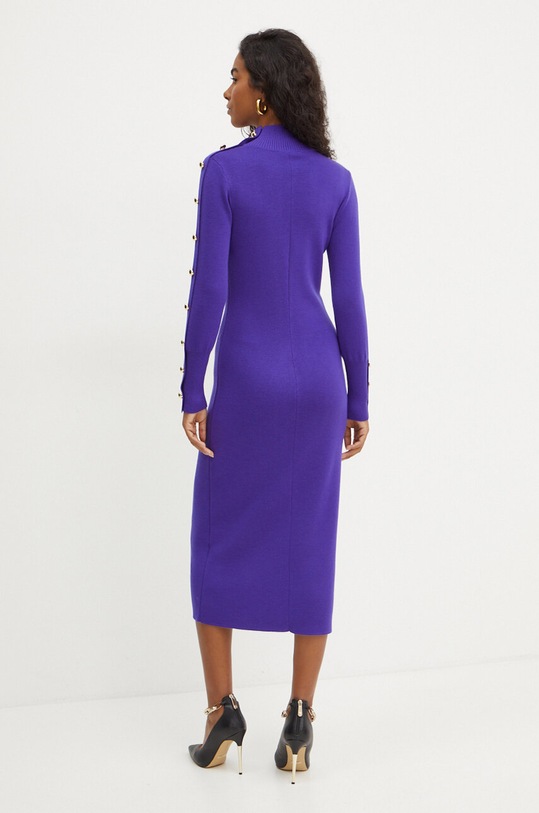 Luisa Spagnoli vestito in lana MENTOLATO 58390 violetto AW24