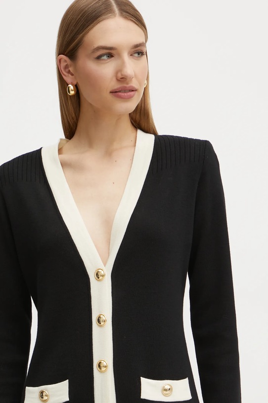 Luisa Spagnoli kardigan wełniany MONGIOIA czarny 58405