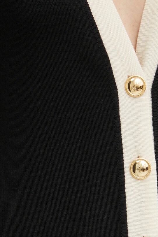 Luisa Spagnoli kardigan wełniany MONGIOIA 58405 czarny