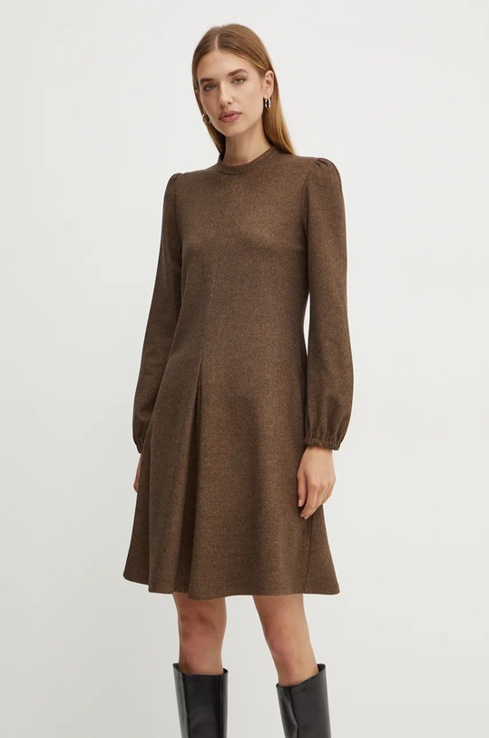 Weekend Max Mara sukienka 2425626072600 brązowy AW24