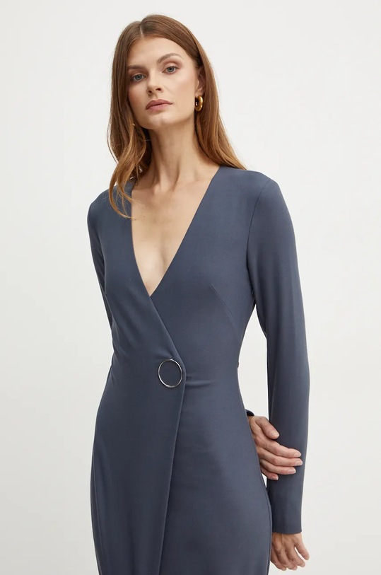 Patrizia Pepe sukienka z domieszką wełny 2A2836.A475 szary