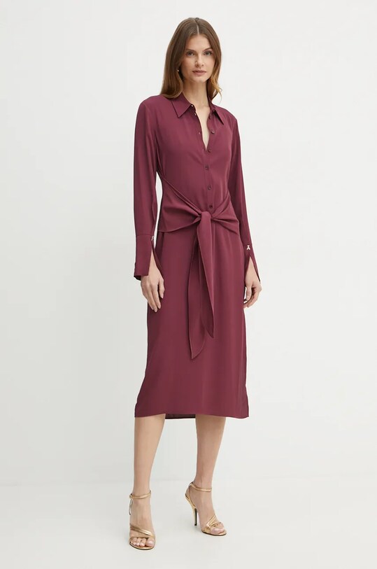 Šaty Patrizia Pepe 2A2842.A509 burgundské AW24