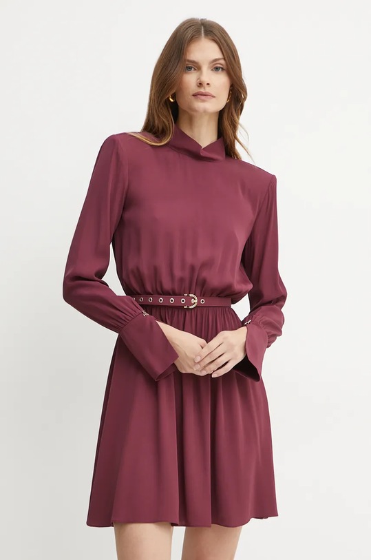Patrizia Pepe sukienka casual bordowy 2A2844.A509