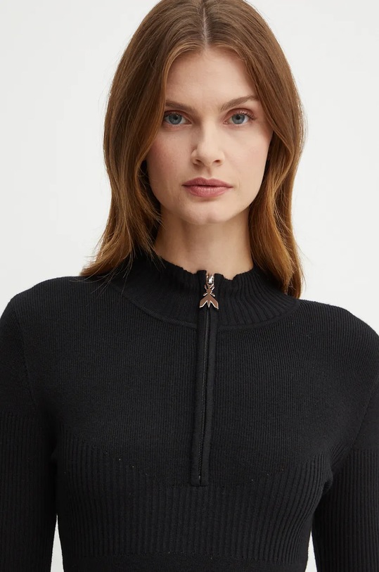 Patrizia Pepe sukienka wełniana czarny 2A2848.K214