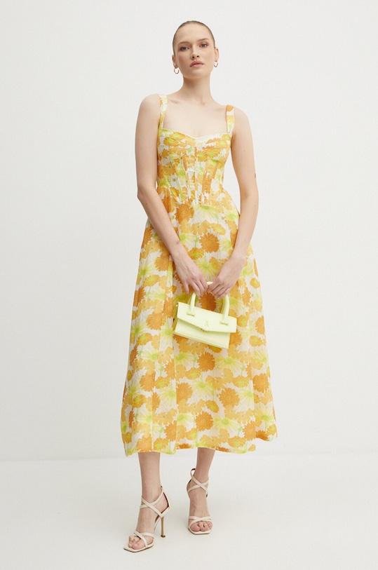 Bardot rochie LILAH 58546DB6 galben AW24