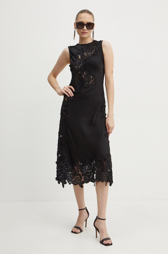 Платье Bardot SOLANGE 59380DB чёрный AW24