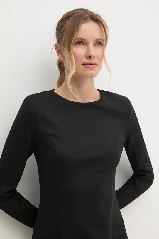 United Colors of Benetton rochie negru 4T9ADV0AD