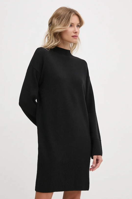 Вовняна сукня United Colors of Benetton casual чорний 1244DV022