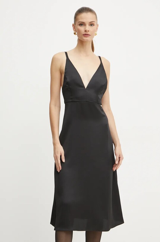 Armani Exchange rochie mini negru XW000041.AF10523