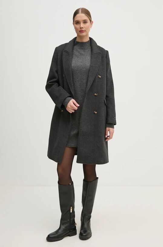 Платье с примесью шерсти Pepe Jeans HAZEL DRESS PL953593 серый AW24