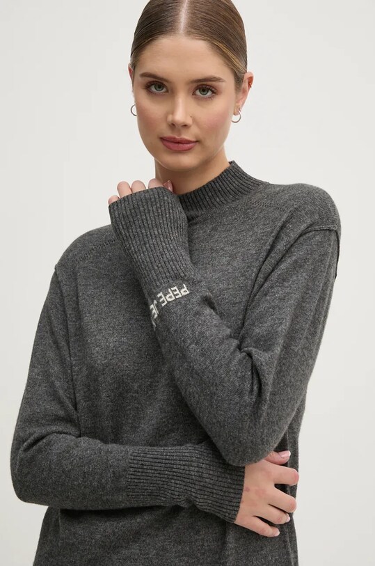 Платье с примесью шерсти Pepe Jeans HAZEL DRESS серый PL953593