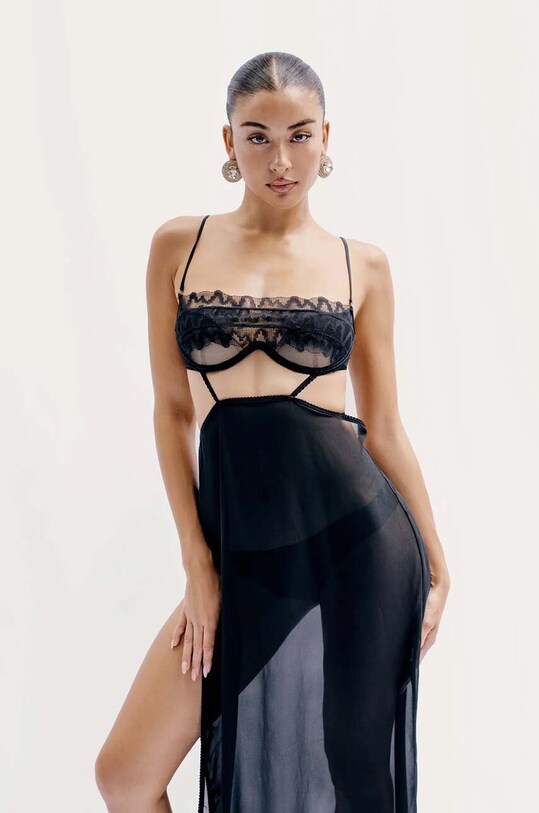 GOD SAVE QUEENS sukienka STARDUST MAXI DRESS GSQ.121.313 czarny AW24